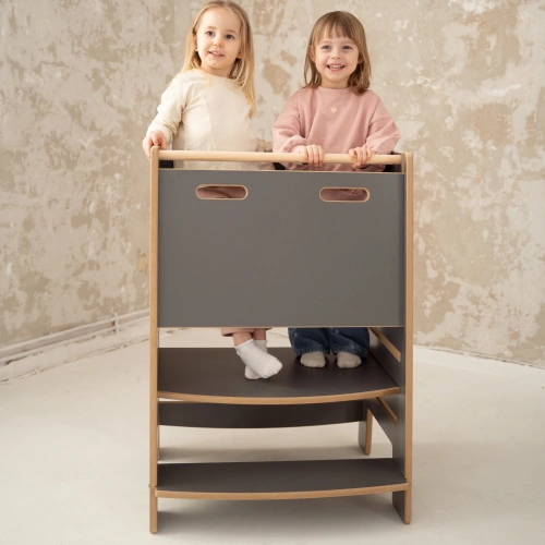 Kitchen Helper DOUBLE SAFE - Pomocnik Kuchenny DLA RODZEŃSTWA - szary