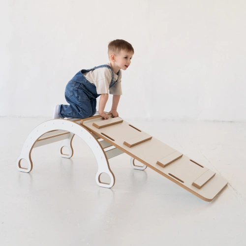 2w1 Bujak Montessori L + zjeżdżalnia DRABINKA 